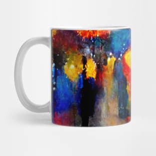 Beautiful Abstract Impressionist Firework Mug